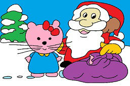 Kitty a Santa Claus