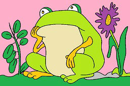 Zamyslená žaba