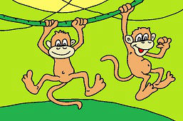 Dve malé opičky