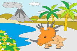 Styracosaurus v prírode