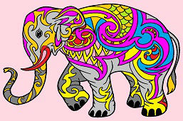 Farebný slon