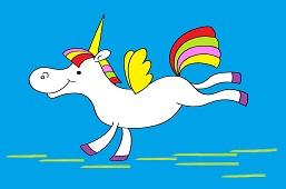 Rozprávkový dúhový jednorožec