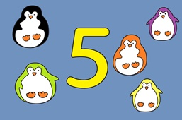 Päť farebných tučniakov